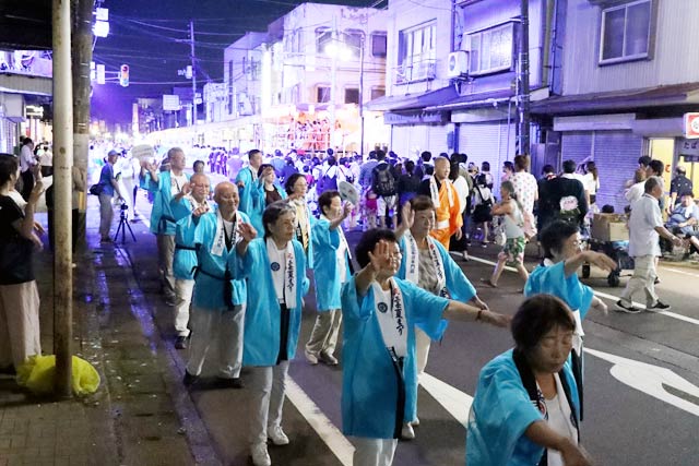 三条夏まつりの民謡踊り流し