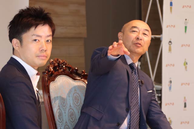 滝沢市長と高橋克実さん