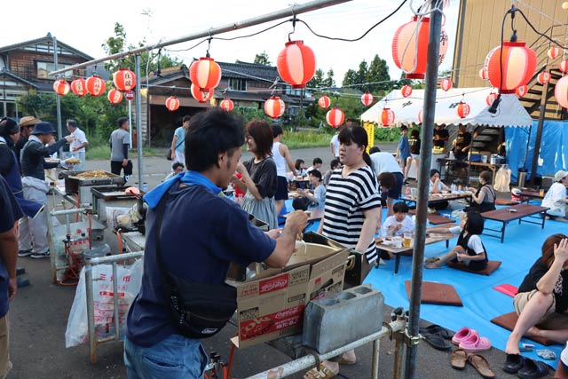 中飯田地区では夏まつり