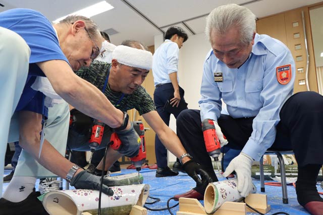 いちばん右が佐野町長