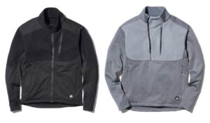 Hybrid Fleece Jacket(左)27,500円 Hybrid Fleece Pullover(右)25,300円
