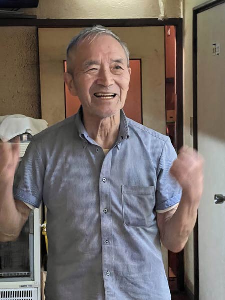 最終日は感謝の言葉を繰り返して笑顔だった泉谷さん