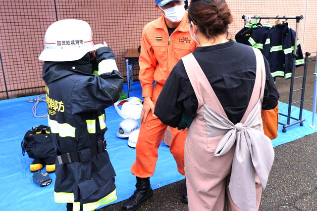 「消防体験！消防士になろう！」加茂地域消防本部