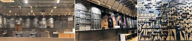 地域の魅力を伝える店舗内装といちばん右は「ものづくりMAP」