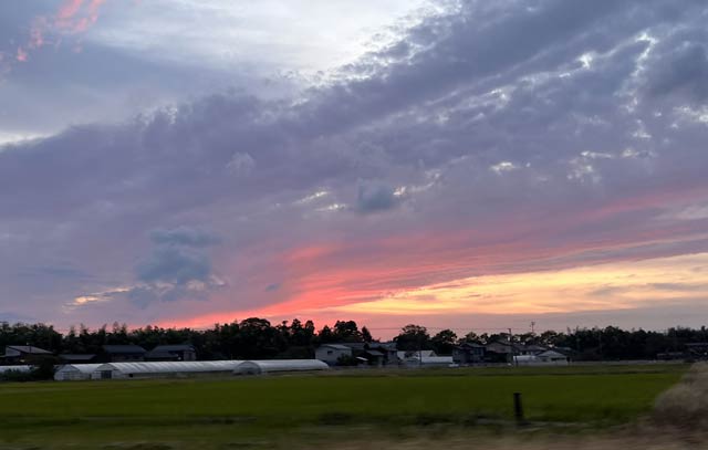 19日の夕焼け