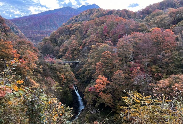 大田切渓谷の紅葉