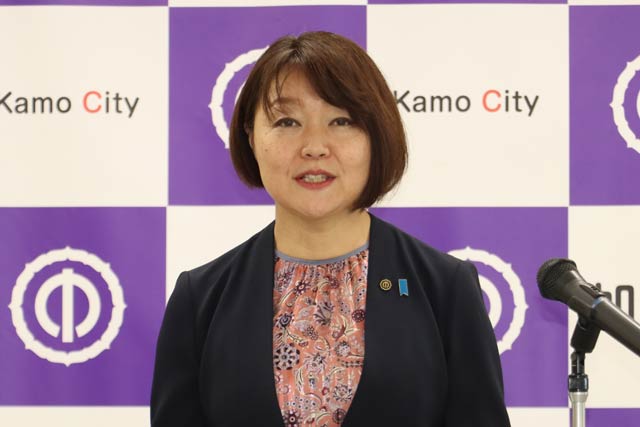 定例記者会見を行う藤田市長