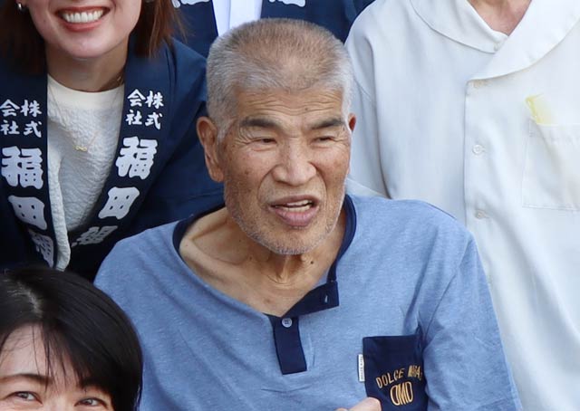 9月1日のつばめいとの上棟祝い式の小林榮一さん