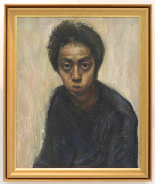 大学時代に描いた「自画像」（F15・1988年）