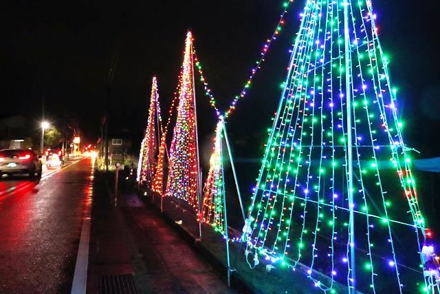 後須田第4地区が設置しているイルミネーション
