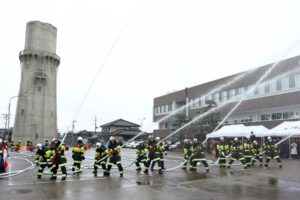 燕市で消防出初め式 三条市は中止 加茂市は規模縮小