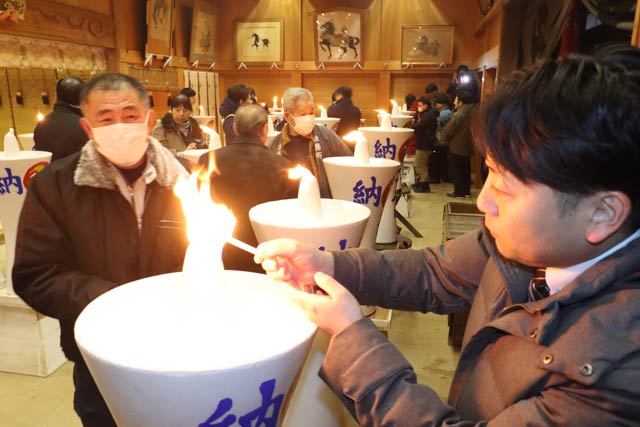 八幡宮の献灯祭