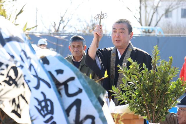 長楽寺住職の祈とう