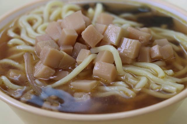 たがみメンマをトッピングしたラーメン