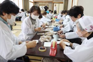 福豆の袋詰め