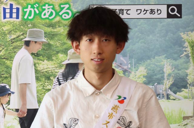 昨年8月23日の燕市スポーツ大使就任式のときの岸本選手