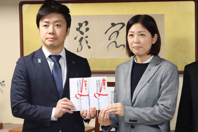 滝沢市長と坂内取締役