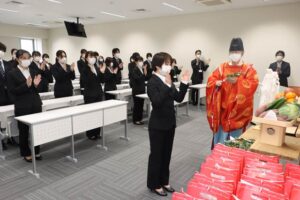 三条看護・医療・歯科衛生専門学校で看護学科と歯科衛生士学科の合格祈願祭