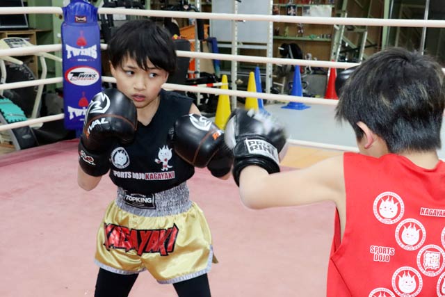 「SPORTS DOJO KAGAYAKI」で練習する永井直大さん