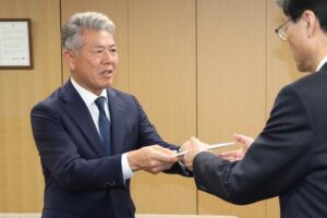 社長が石川・星稜高校野球部だった森井紙器工業が能登半島地震災害義援金に100万円を寄付