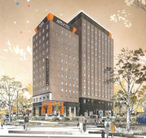 アパホテル〈新潟 燕三条駅前〉が増築で300室に拡大して2025年6月開業予定