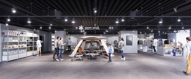 29日オープンする「Snow Peak LAND BASE NAGOYA（スノーピーク ランドベース 名古屋）」