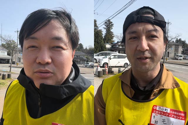 河原井県議(左)と森加茂市議