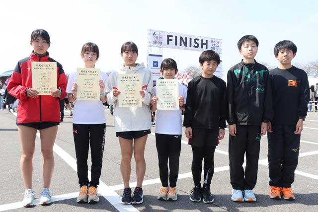 南相馬市・ランニングクラブMAXに所属の小中学生7人も出場