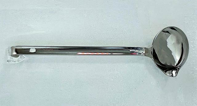 「左利き専用ワンピースレードル（ショートハンドル）」