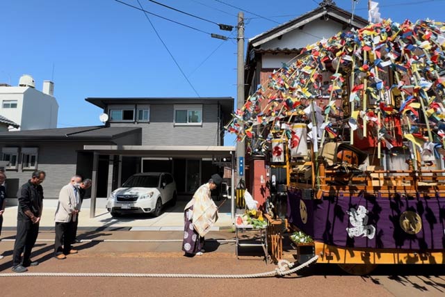木場小路万灯組の出陣式