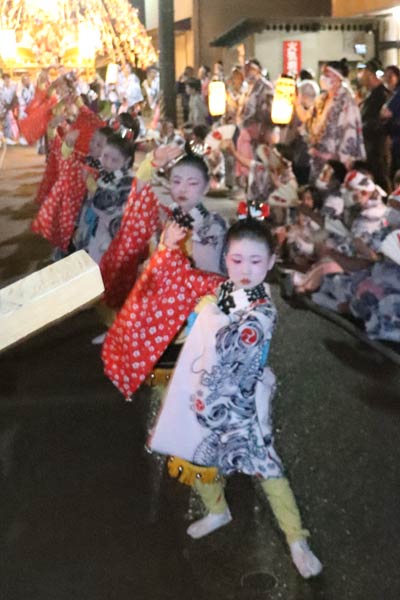 木場小路で木場小路万灯組の下座