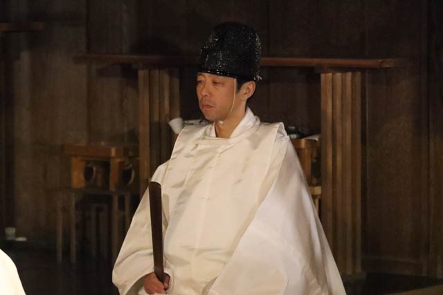 初めて祭主を務める古川修権禰宜