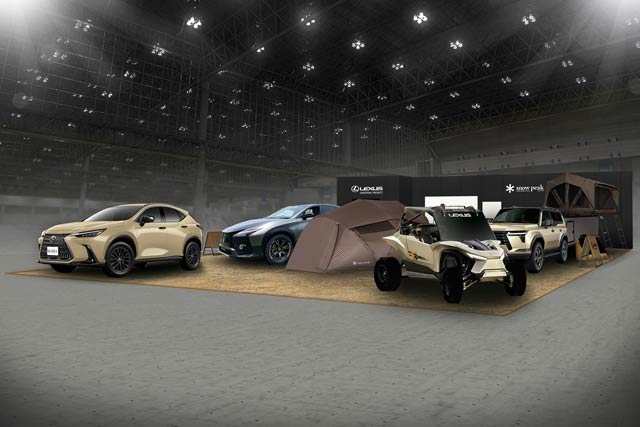 スノーピークがLEXUSとともに出展