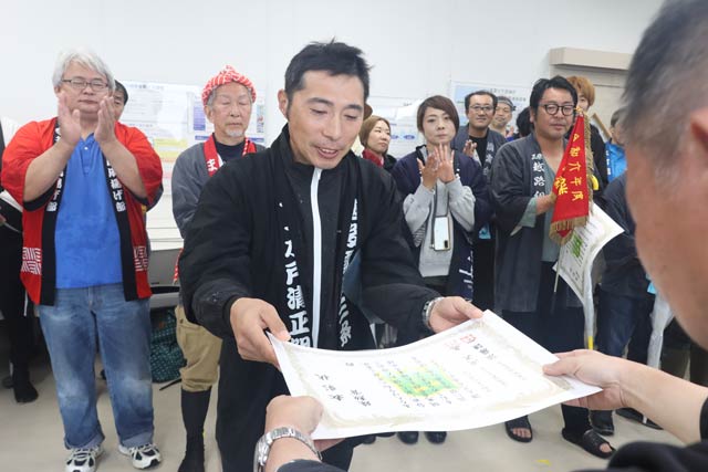 殊勲賞の一ノ木戸清正組