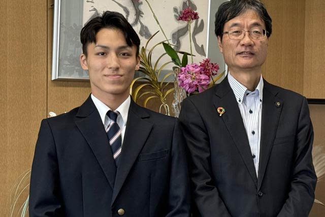 増田龍杜さんと鈴木市長