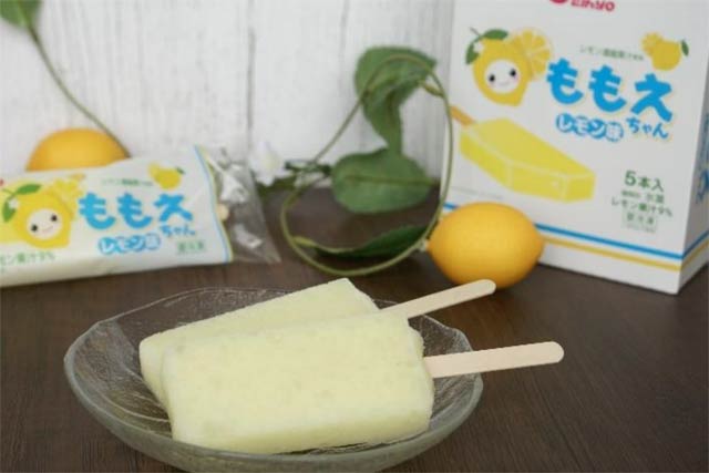 この夏限定の氷菓「ももえちゃんレモン味」