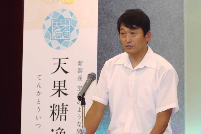 天果糖逸出荷販売協議会の石黒会長
