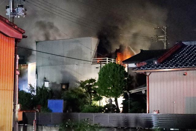 火事現場
