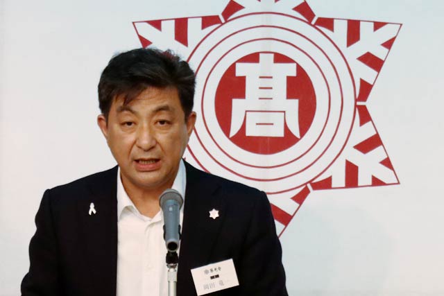 岡田会長のあいさつ