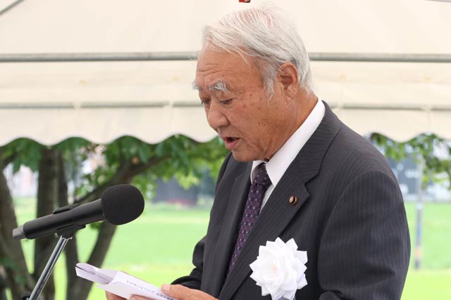 森山昭市議会議長