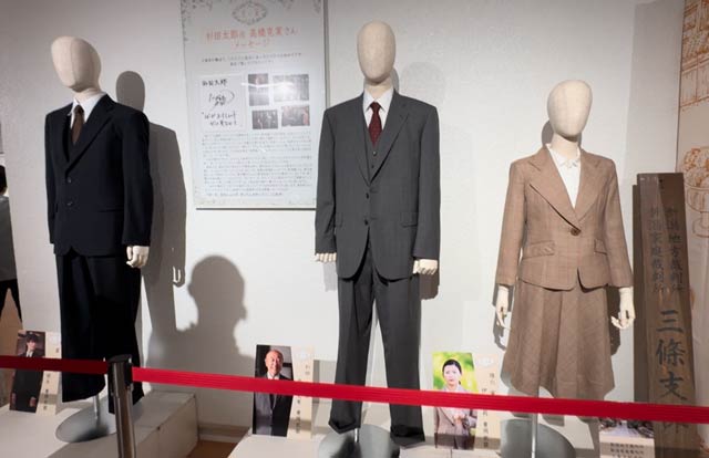 着用衣装の展示