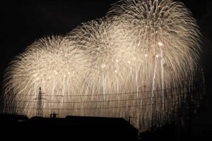 2日の長岡花火の「復興祈願花火フェニックス」