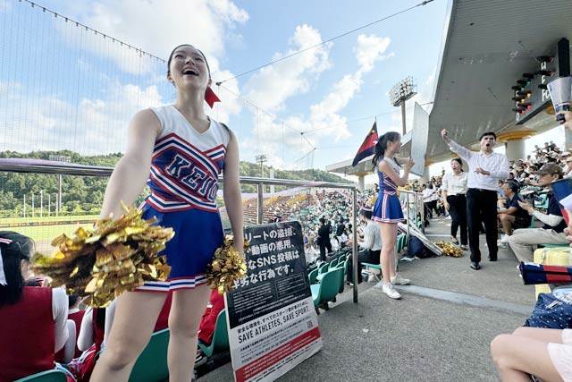 次世代育成大学野球サマーリーグの早慶戦の応援合戦