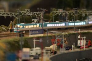 「いわむろや」恒例の盆のジオラマ運転会