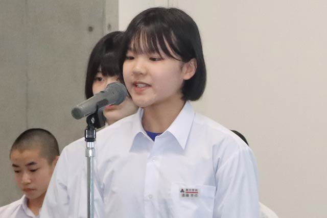 ■燕中学校剣道部・2年遠藤芽依主将　種目：剣道女子団体と個人