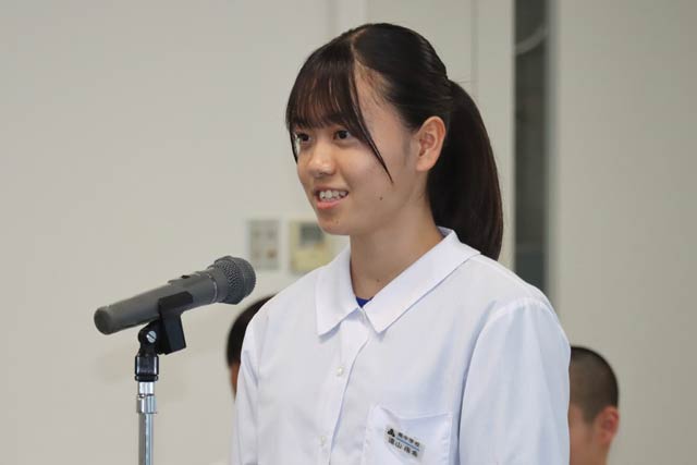 燕中学校陸上競技部・3年遠山侑希選手　種目：陸上女子200m