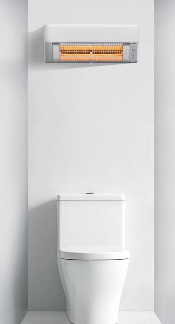 コンパクトでトイレにも設置できる