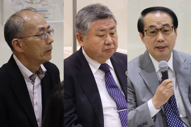 左から西川さん、西潟さん、弥久保教授