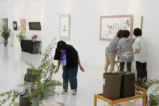 13日の展示作業