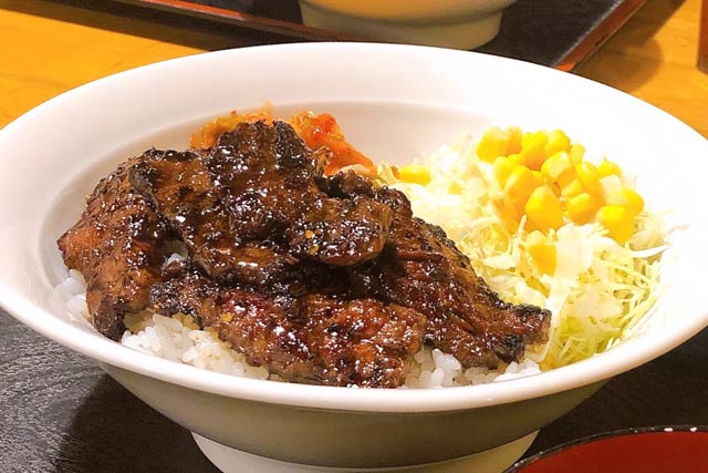 人気メニューだったハラミ丼